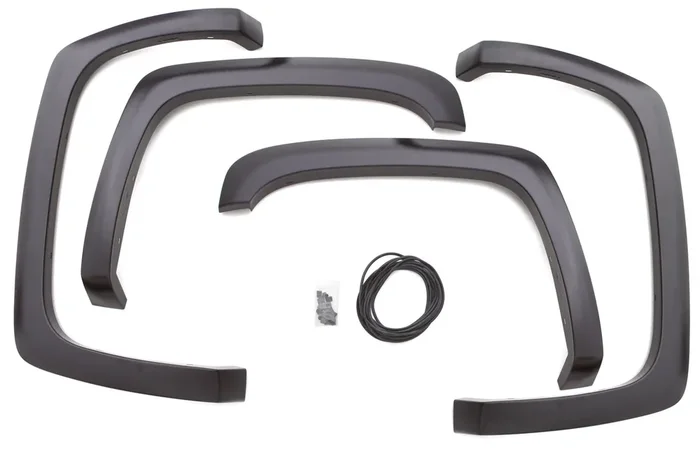 Smooth Finish 4-Piece Fender Flare Set 07-13 Silverado 1500, 07-14 2500 HD, 3500 HD