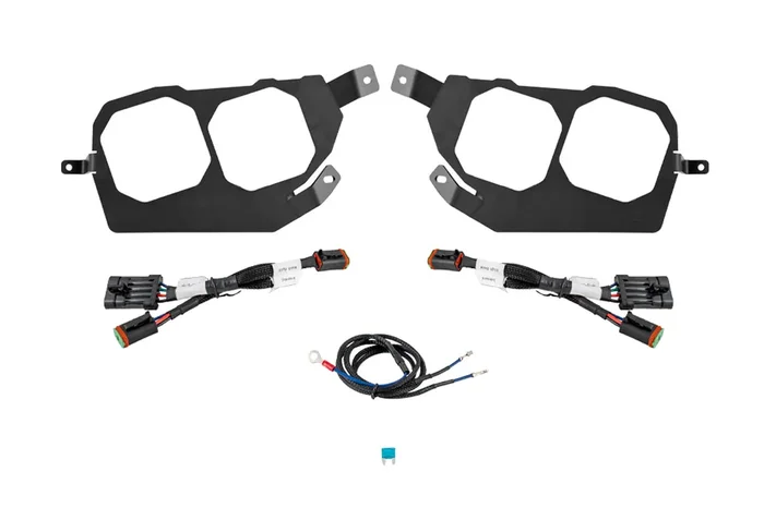 SS3 LED Headlight Mounting Bracket Kit 14-23 Polaris RZR XP