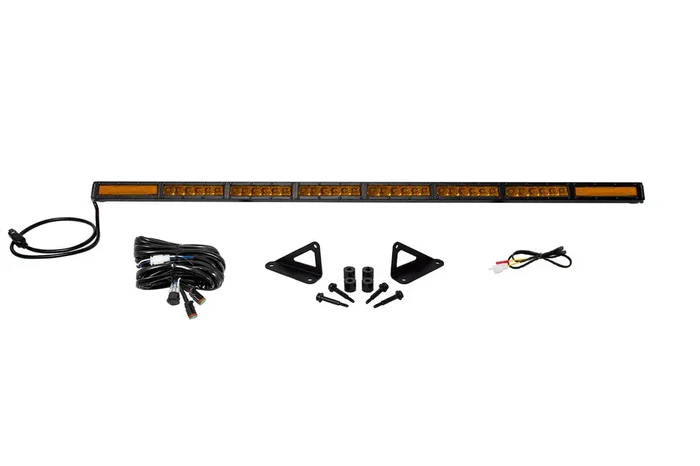 SS50 Hood LED Light Bar Kit 18-24 Jeep JL Wrangler/Gladiator, Amber Combo