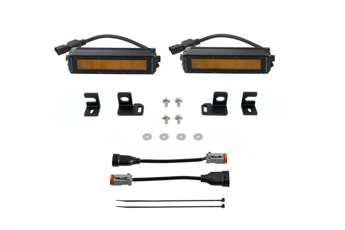 SS6 LED Fog Light Kit Amber Wide2024+ Toyota Tacoma