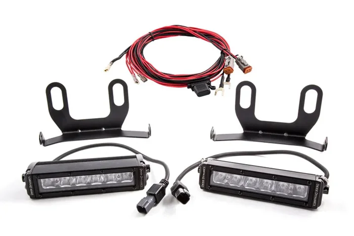 SS6 LED Lightbar Kit, Amber Wide 13-18 Dodge Ram Standard