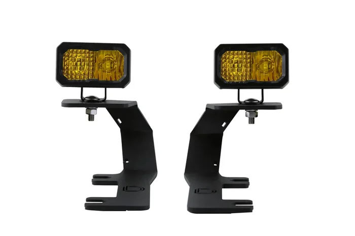 Stage Series 2in LED Ditch Light Kit, Sport Yellow Combo 14-19 Silverado/Sierra