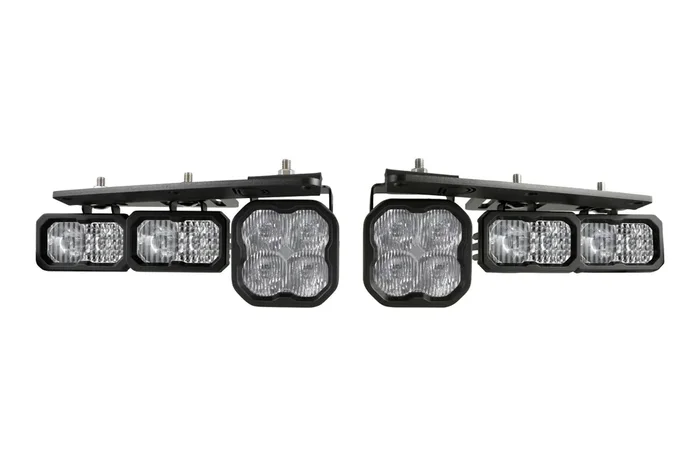 Stage Series Fog Pocket Kit, White Pro 2021+ Ford Bronco