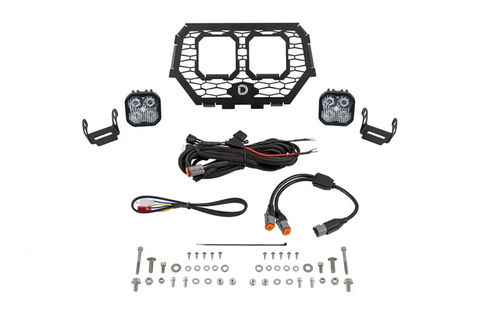 Stage Series LED Grille Kit Sport White Combo14-18 Polaris RZR XP