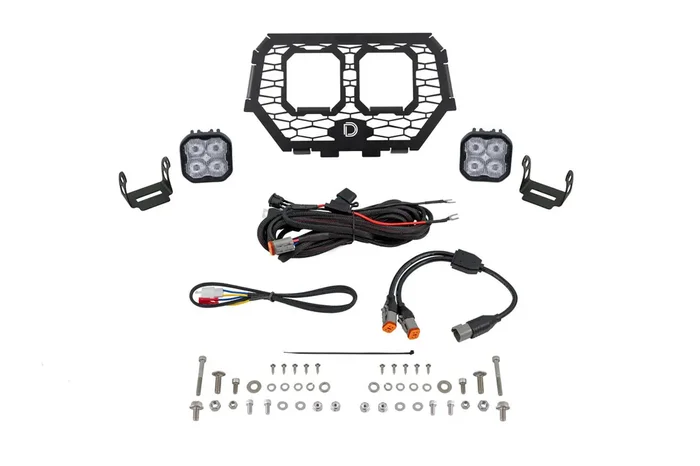 Stage Series LED Grille Kit Sport White Fog14-18 Polaris RZR XP