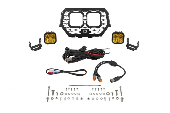 Stage Series LED Grille Kit Sport Yellow Combo14-18 Polaris RZR XP