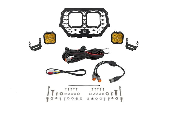 Stage Series LED Grille Kit Sport Yellow Fog14-18 Polaris RZR XP