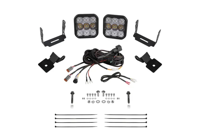 Stage Series SS5 A-Pillar Pod Kit Sport White Combo14-18 Polaris RZR XP