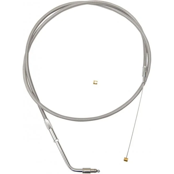 Stainless Braided Handlebar Throttle Cable Dyna