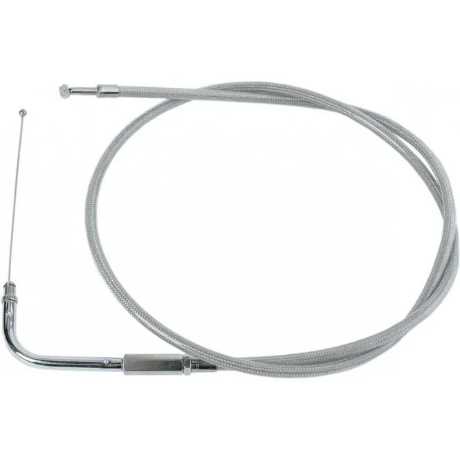 Stainless Braided Throttle Cable – Housing Length : 76 cm (30″) Sportster