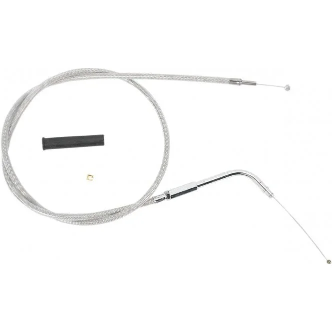 Stainless Braided Throttle Cable – Housing Length : 78 cm (30-3/4″) Dyna, Softail, Sportster