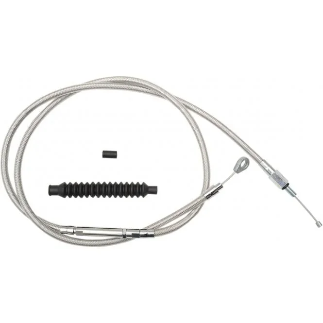 Stainless Steel Braided Clutch Cable Dyna, Softail, Touring