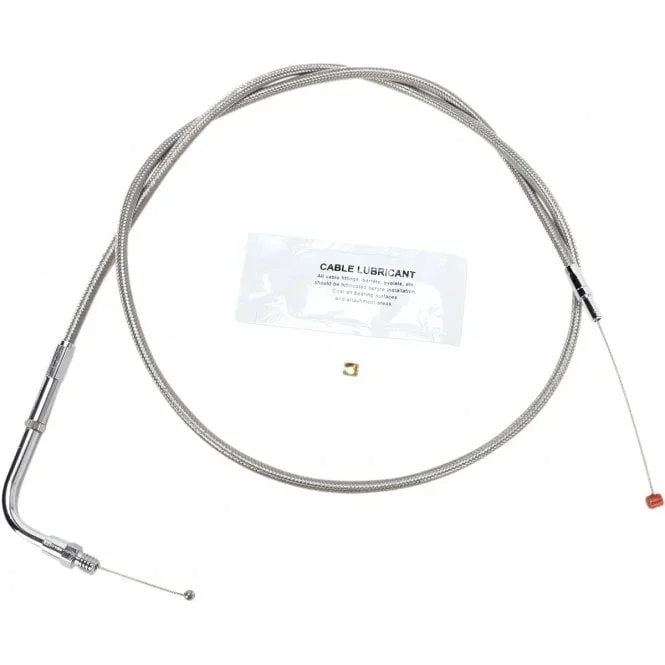 Stainless Steel Throttle Cable Dyna, Softail, Classic