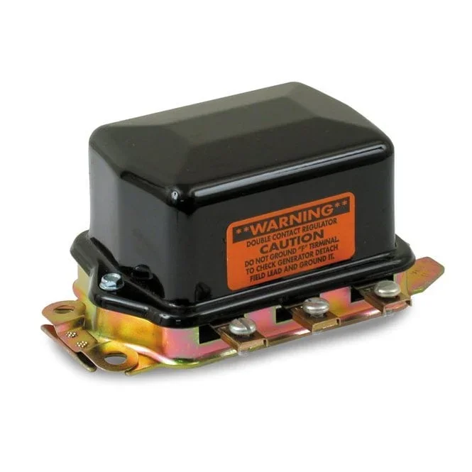 Standard Co. mechanical regulator 12V Delco style. Black 65-69 FL; 66-77 XLH