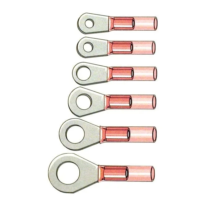 Standard Co Ring terminal connectors #6. Red