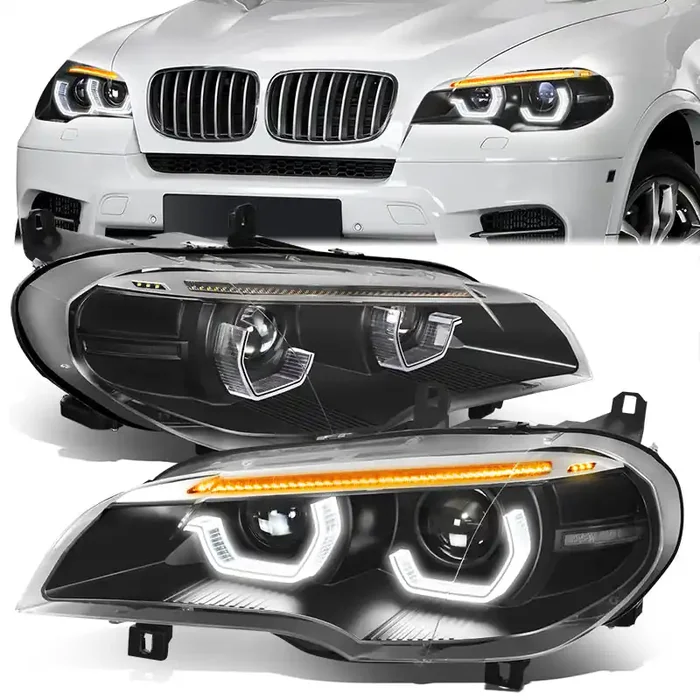 Start-Up LED DRL Sequential Projector Headlights 11-13 BMW X5
