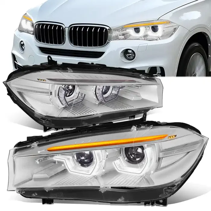 Start-Up LED DRL Sequential Projector Headlights 14-18 BMW X5