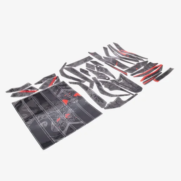Talaria Graphic Kit Dark Vein Dragon Red