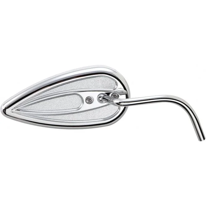 Teardrop Mirror with Steel Stem