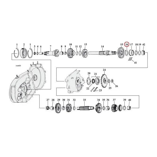 Thrust Washer Mainshaft Right .0725 Inch