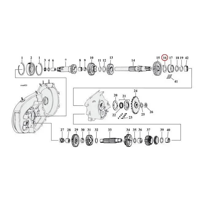 Thrust Washer Mainshaft Right .107 Inch