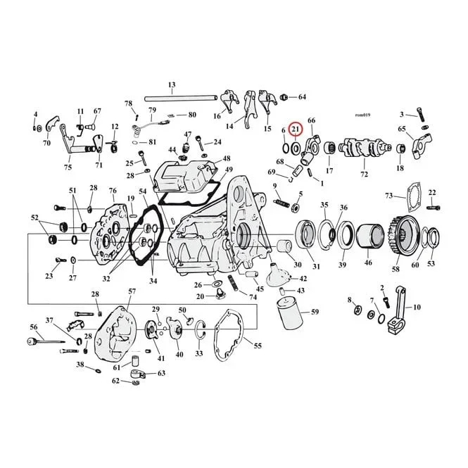 Thrustwashers, Shifter Cam Support
