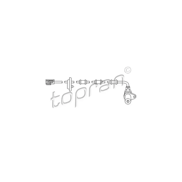 TOPRAN 401 414 ABS Sensor suitable for MERCEDES-BENZ E-Class