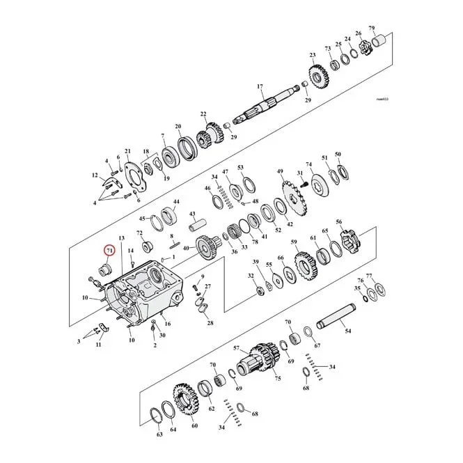 Transm Bushing Countershaft +.005 Inch