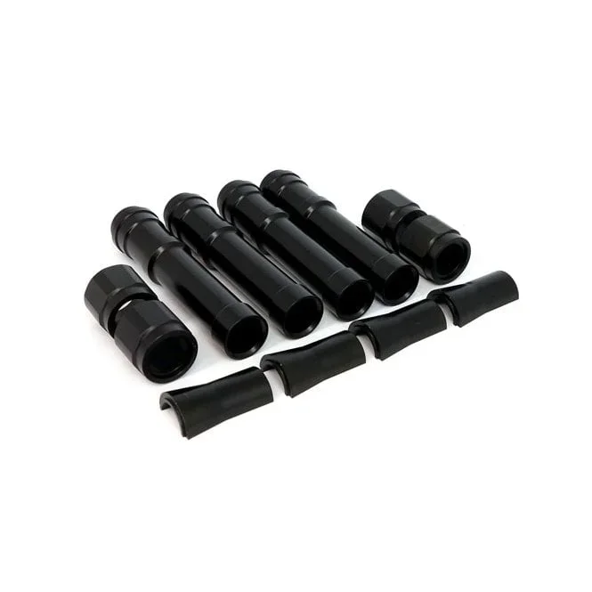 Twin Cam Aluminium Pushrod Cover Set. Black