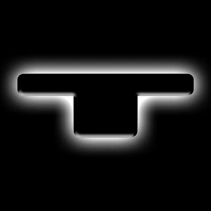 Universal Illuminated LED Letter Badges Matte Black Surface Finish T