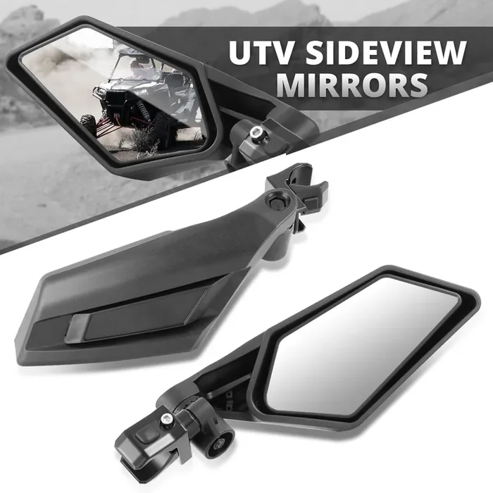 UTV Convex Adjustable Side View Mirrors (Pair)
