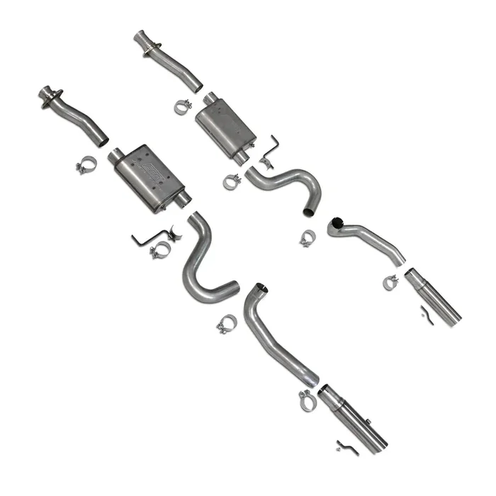 Varitune Full Cat Back Exhaust System SS Tips 86-04 Ford Mustang