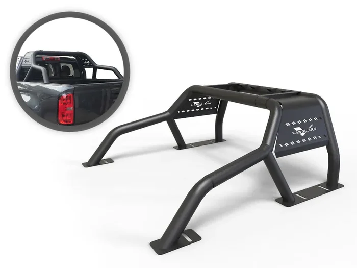VGRB-1896BK Structural Steel Bed Roll Bar 14-22 Chevy Colorado GMC Canyon