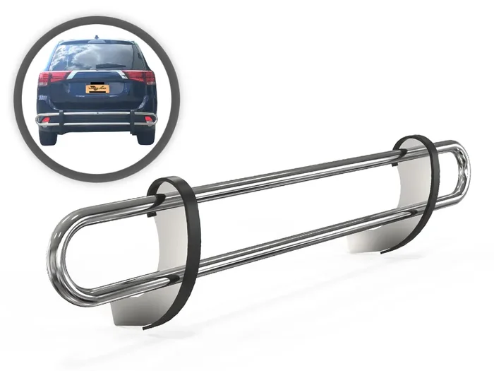 VGRBG-0833-0837SS Steel Rear Bumper Guard 14-20 Mitsubishi Outlander