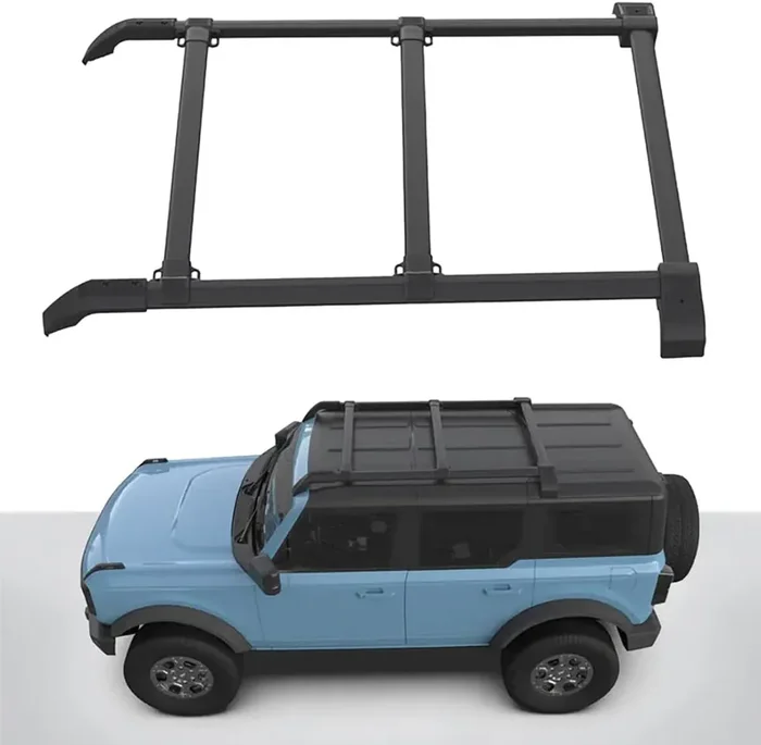 VGRR-2466BK Aluminum Craftsmen Roof Rack 21-24 Ford Bronco 4-Door Hard Top