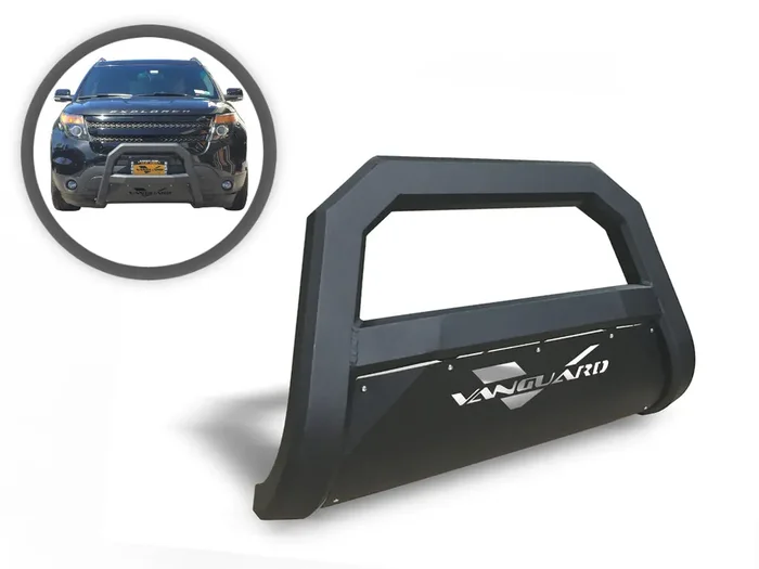 VGUBG-1763-0886BK Steel Optimus Front Bull Bar 97-03 Infiniti QX4, 96-04 Nissan Pathfinder