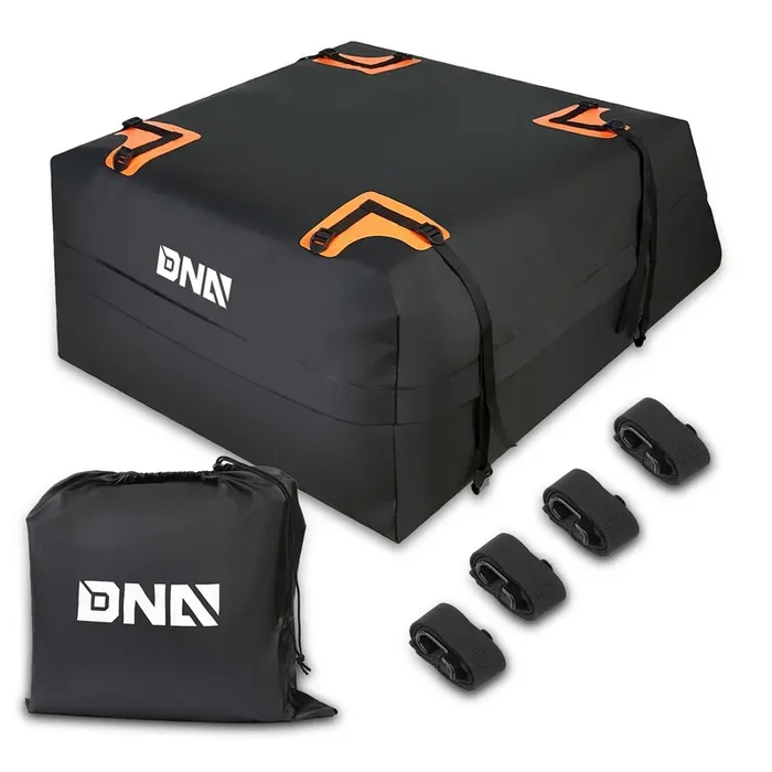Waterproof Roof Bag w/ 4 Straps & Carrying Pouch 47.2 in. L x 36.4 in. W x 17.7 in . H
