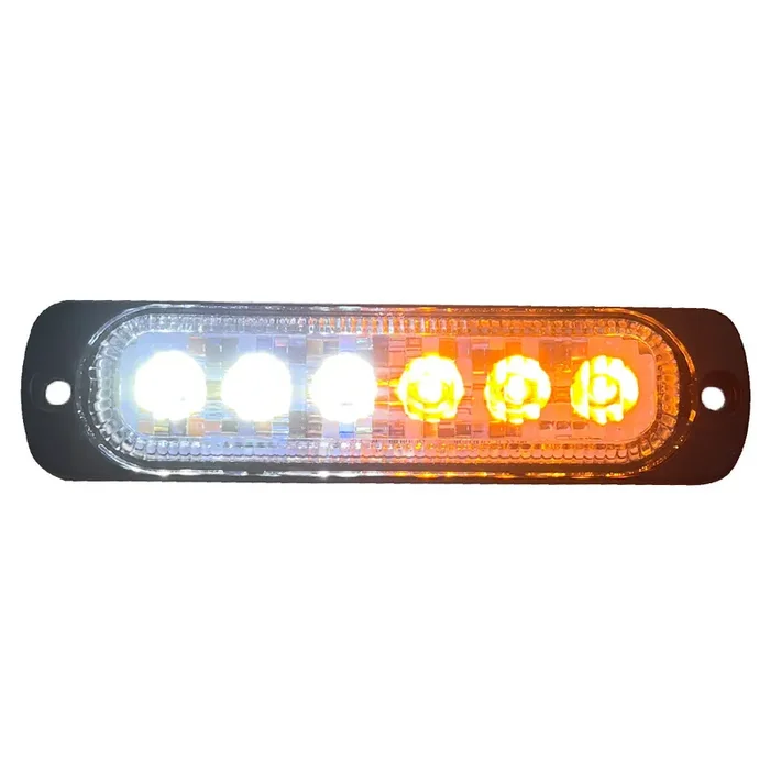 White/Amber LED Marker Strobe Light Universal