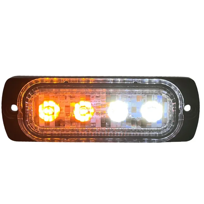 White/Amber LED Marker Strobe Light Universal
