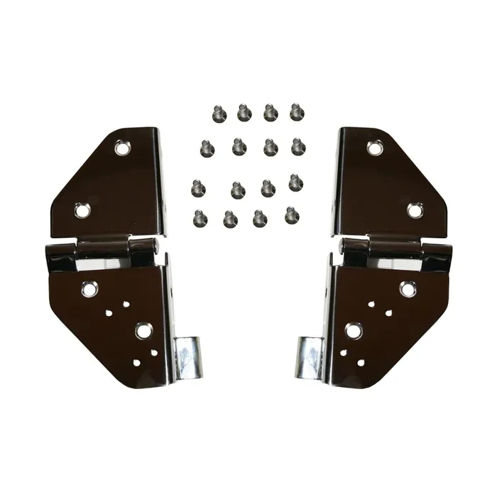 Windshield Hinge Kit, Stainless Steel 76-95 Jeep CJ/Wrangler YJ