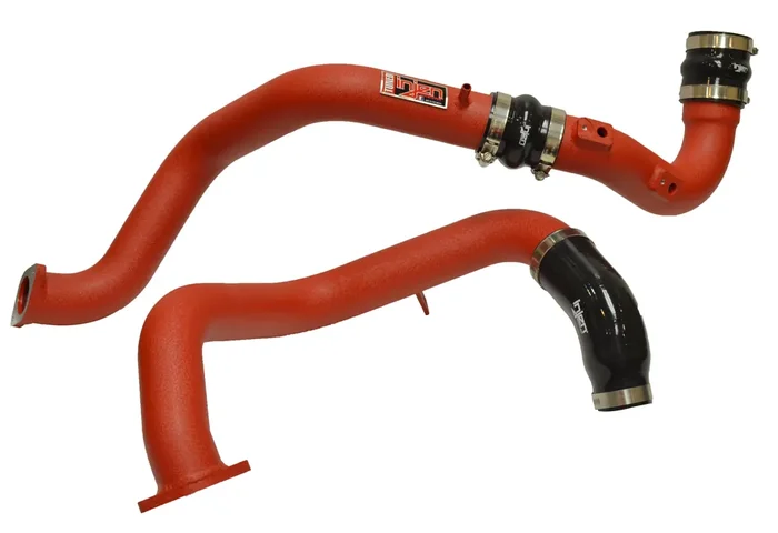 Wrinke Red SES Intercooler Pipes 16-21 Honda Civic, 17-20 Si
