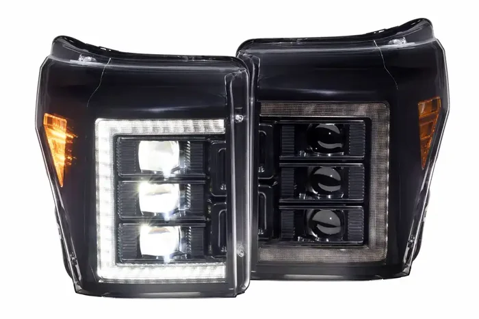 XB LED Headlights (Pair/White DRL) 11-16 Ford Super Duty
