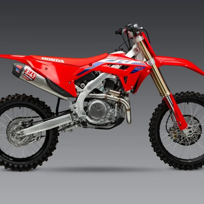 YOSHIMURA RS-12 FULL EXHAUST SYSTEM (STAINLESS STEEL/ALUMINIUM/CARBON CAP) HONDA CRF450R 21-24