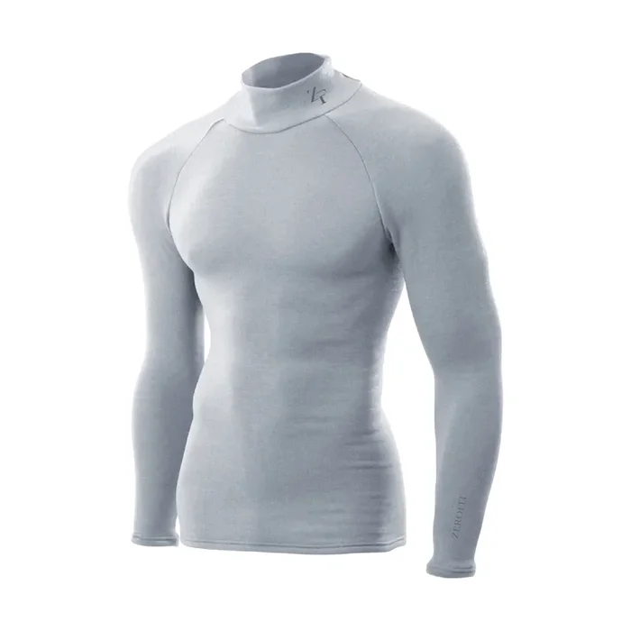 Zerofit Ultimate Heatrub Long Sleeve Baselayer Top – Grey