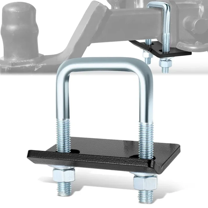 Zinc Coated Steel Anti-Rattle Hitch Bracket w/2 in. Tow Hitch Receivers